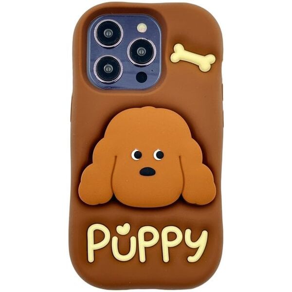 ETUI CASE 3D PUPPY Z PODSTAWKĄ IPHONE 15 Pro standard