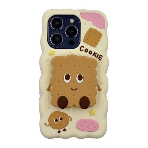 ETUI CASE 3D COOKIE Z PODSTAWKĄ IPHONE 14 Pro standard