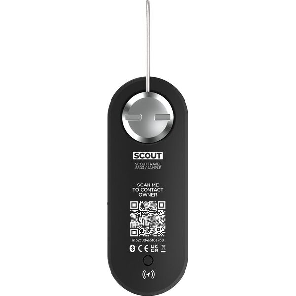 Knog Scout Travel anti-theft alarm and locator, Apple iOS, black