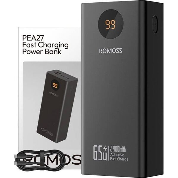 ML Powerbank Romoss PEA27S Pro 27000mAh 65W (czarny)