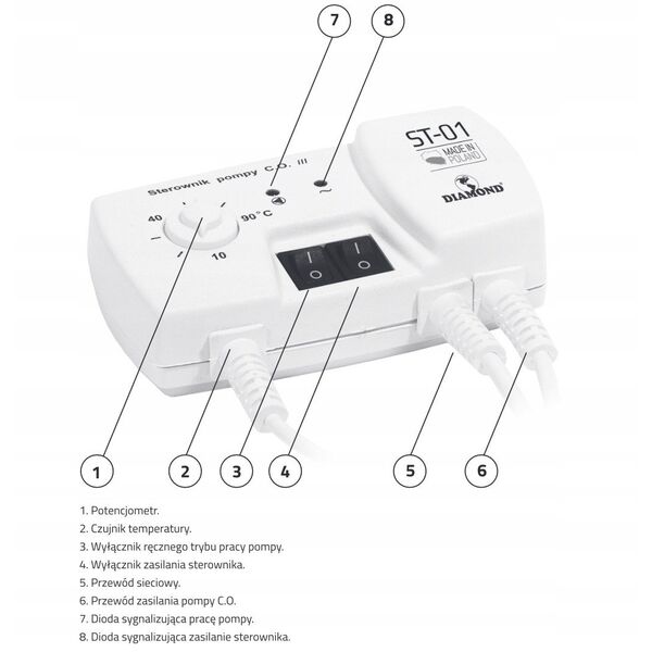 Diamond sterownik pompy C.O. 230V ST-01