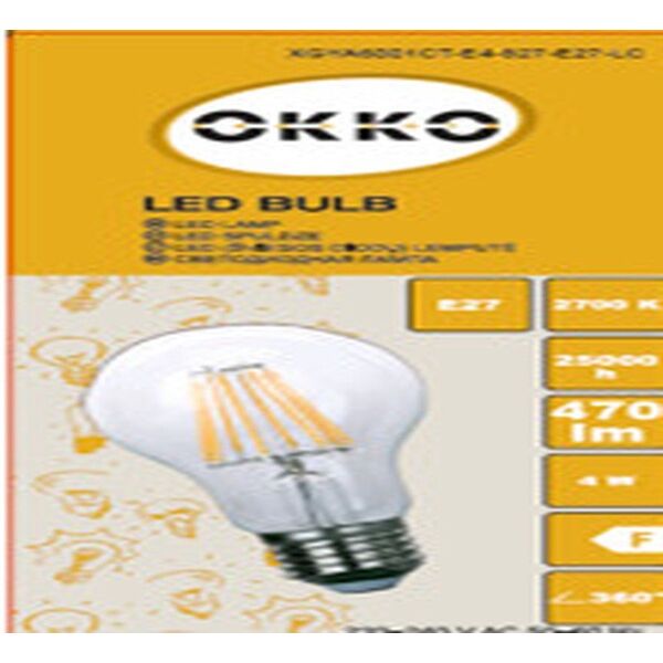 ΛΑΜΠΑ LED A60 4W E27 830 FL 470LM 15KH