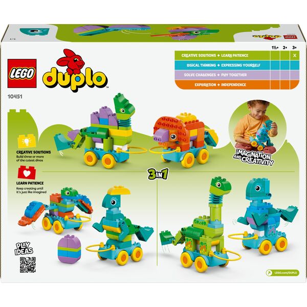 Duplo 3 w 1 Dinozaury na kółkach (10451)