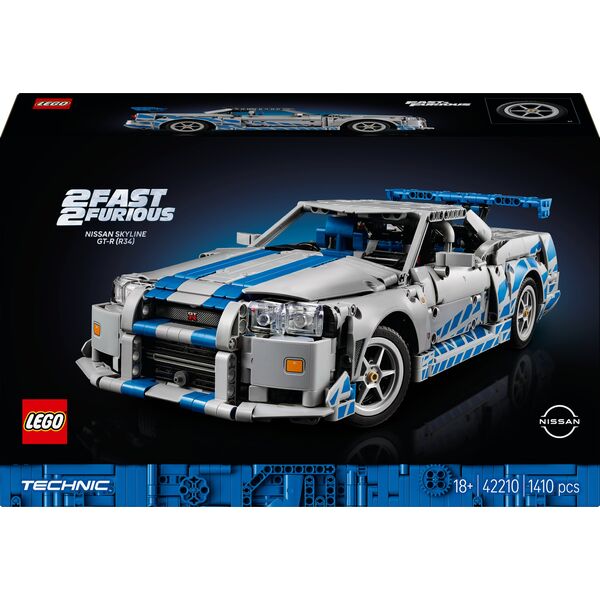 Technic Samochód Nissan Skyline GT-R (R34) z filmu Za szybcy, za wściekli (42210)