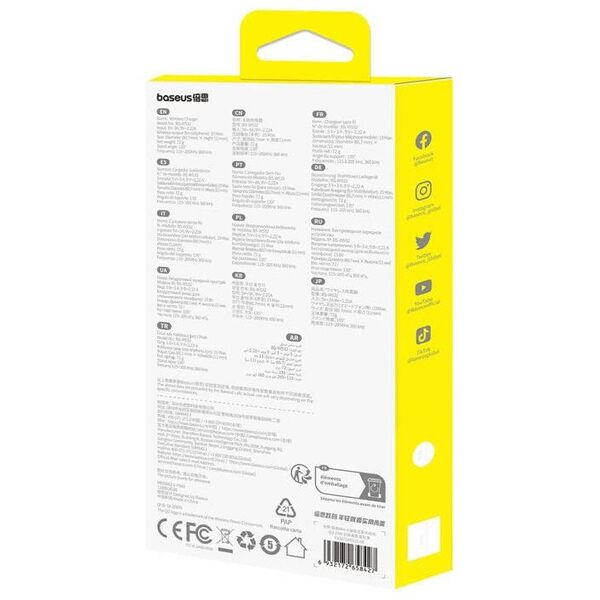 Podstawka ładująca 15W Baseus Simple Mini4 (czarna)