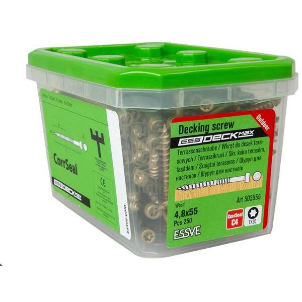 TERRACE SCREWS ESS T20 MAX 4.8X55 CS 250