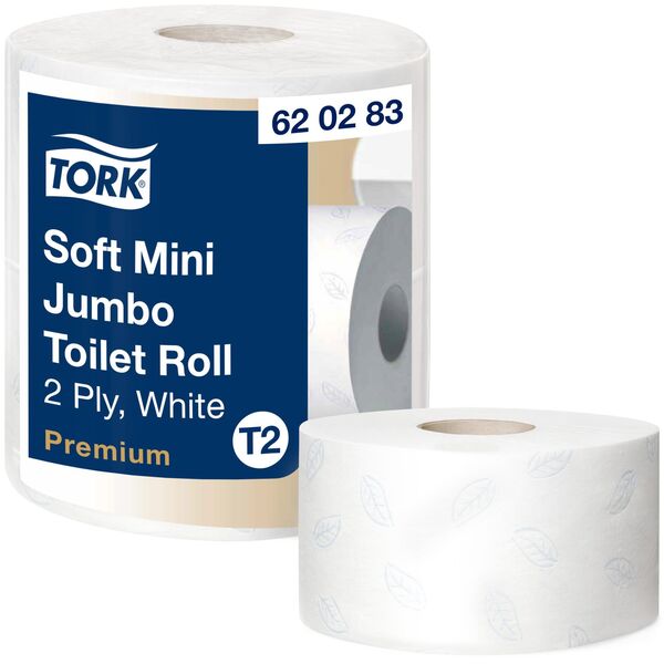 TOILET PAPER TORK MINI JUMBO TR PREM 2P