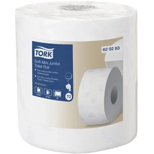 TOILET PAPER TORK MINI JUMBO TR PREM 2P
