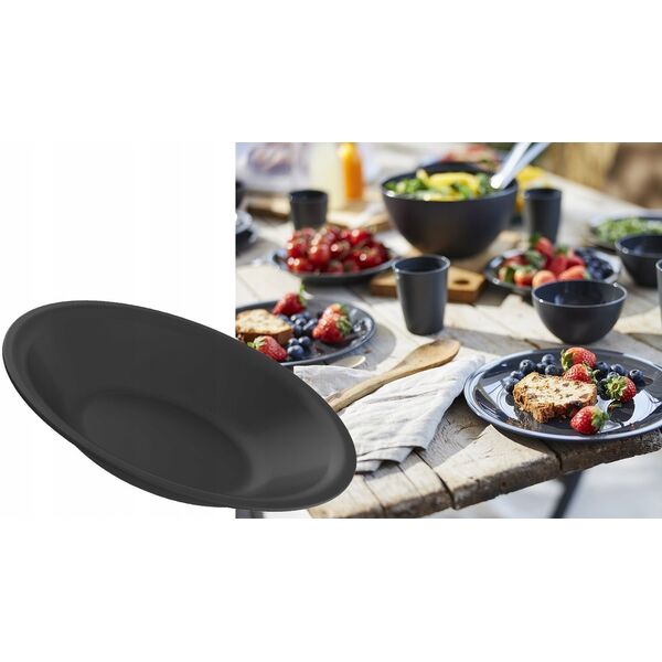 PLATE DEEP 21CM CARUBA BLACK