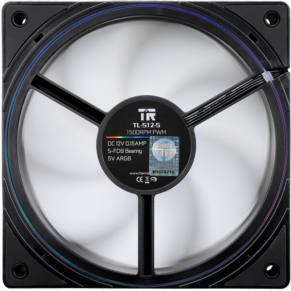 Thermalright TL-S12-S X3 PWM ARGB Juodas 3vnt. (120mm) (Juodi) Ventiliatoriai