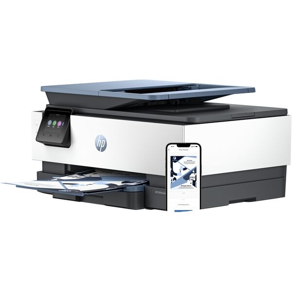 HP Officejet Pro 8125e All-in-One - Multifunktionsdrucker - Farbe - Tintenstrahl - Legal (216 x 356 mm) (Original) - A4/Legal (Medien) - bis zu 12 Seiten/Min. (Kopieren) - bis zu 20 Seiten/Min. (Drucken) - 225 Blatt - USB 2.0, Wi-Fi(ac), LAN - dunkle