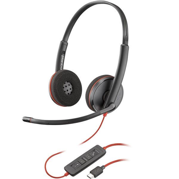 Blackwire C3220 Stereo USB-C Headset +Carry Case