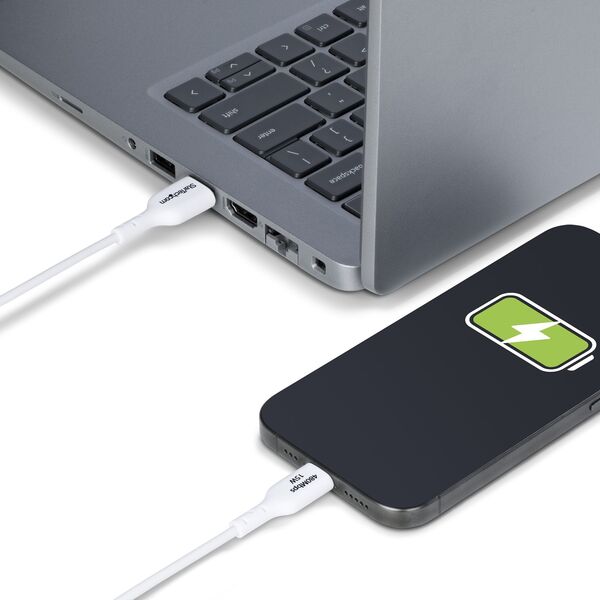 3M USB-A TO USB-C CABLE WHITE