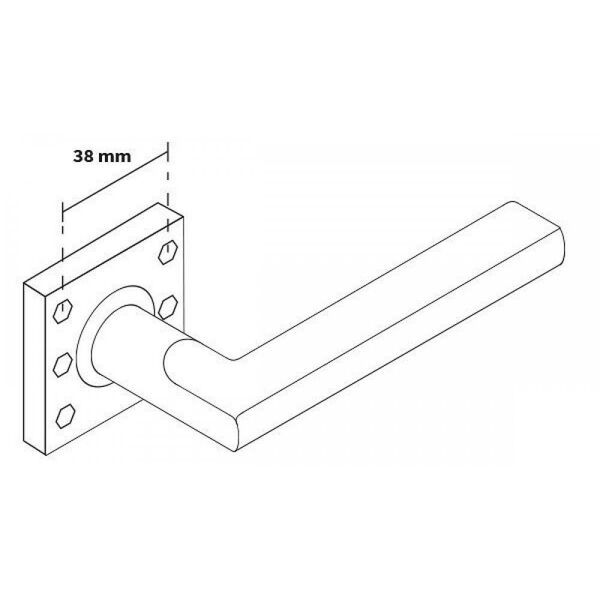 HANDLE DOOR METRO MATTE NICKLE