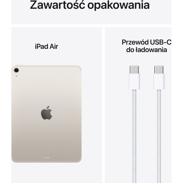 Apple iPad Air 11" M3 256 GB WiFi + 5G 2025, star white (MCG24)