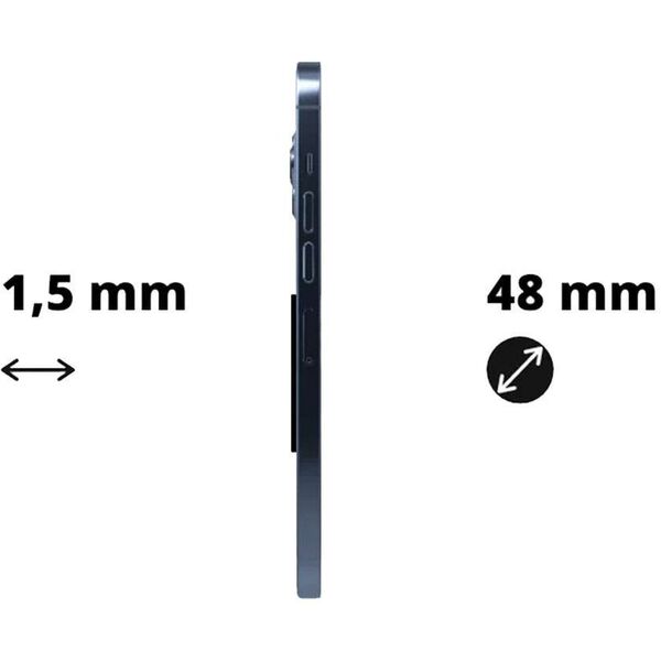 Αυτοκόλλητη ατσάλινη πλάκα SHAPEHEART για smartphone για θήκη (NEW)