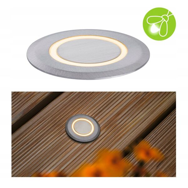 Ενσωματωμένο φωτιστικό δαπέδου LED 2.2W 15lm IP67 2200K 230V αλουμίνιο μέταλλο