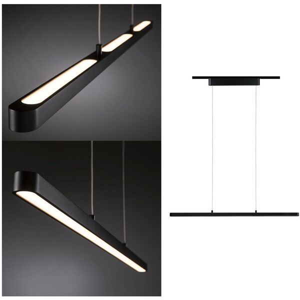 Κρεμαστό φωτιστικό URail LENTO LED DIM 41W 1800lm 2700K 230V μαύρο / αλουμίνιο