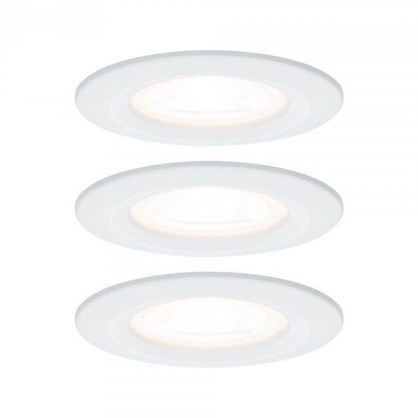 Σταθερό ενσωματωμένο φωτιστικό NOVA LED DIM σετ 3xGU10 6.5W 460lm 78mm 2700K IP44 230V λευκό ματ
