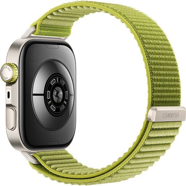 Huawei Watch FIT4 Pro, 3D Woven Žalias Strap, Titanium Body, Seiya-B29