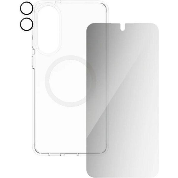 Προστατευτικό σετ CARE by PanzerGlass Flagship 3 σε 1 Θήκη+Γυαλί Απορρήτου+Φακός για Samsung Galaxy S25 Edge