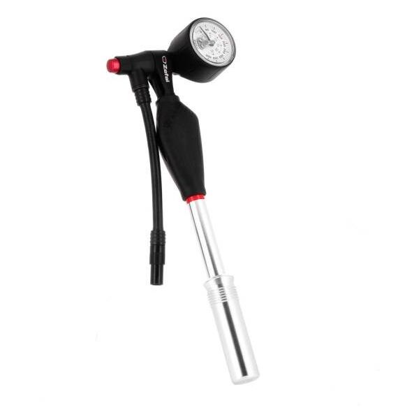 ZEFAL Z SHOCK PUMP rankinė dvir. pompa, sidabrinė/juoda