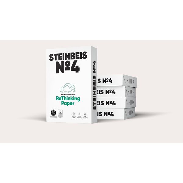Steinbeis No. 4 Recyclingpapier A 4 80 g 500 Blatt ISO 100