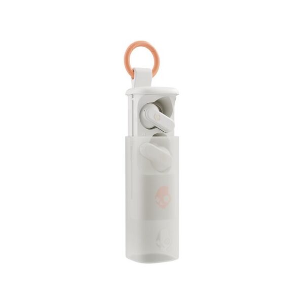 Skullcandy Dime Evo True Wireless Bluetooth Earbuds, White/Orange