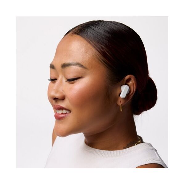 Skullcandy Dime Evo True Wireless Bluetooth Earbuds, White/Orange