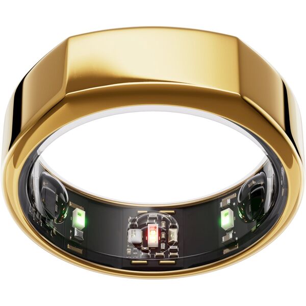 Oura Ring Gen3 Heritage smart ring, size 10, Gold