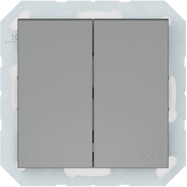 PUSH BUTTON 2G GREY P410-020-22 QR