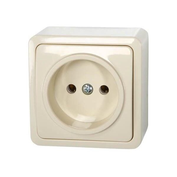 SURFACE MOUNTED SOCKET WITHOUT EARTH