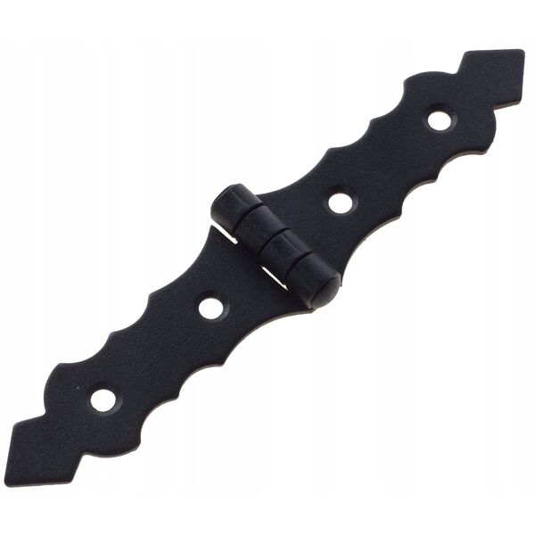 GATE HINGE DEC ZOF200 200X34X2.0 BLACK