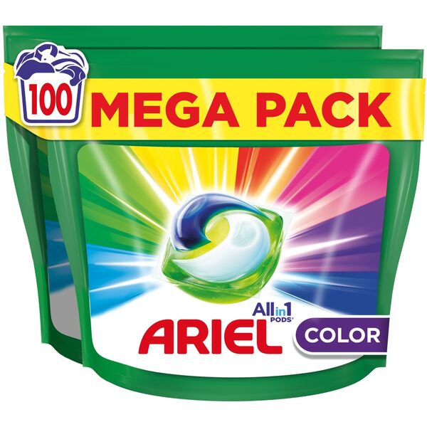 LIQUID TABS ARIEL COLOR 100PCS
