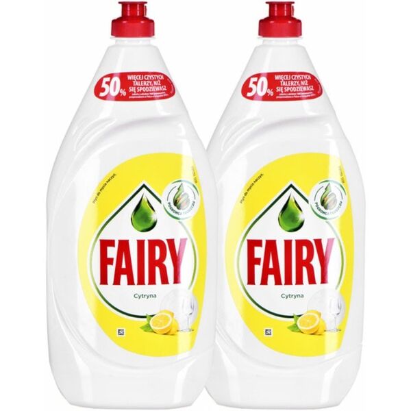 DISHWASHING LIQUID FAIRY LEMON 2X1350ML