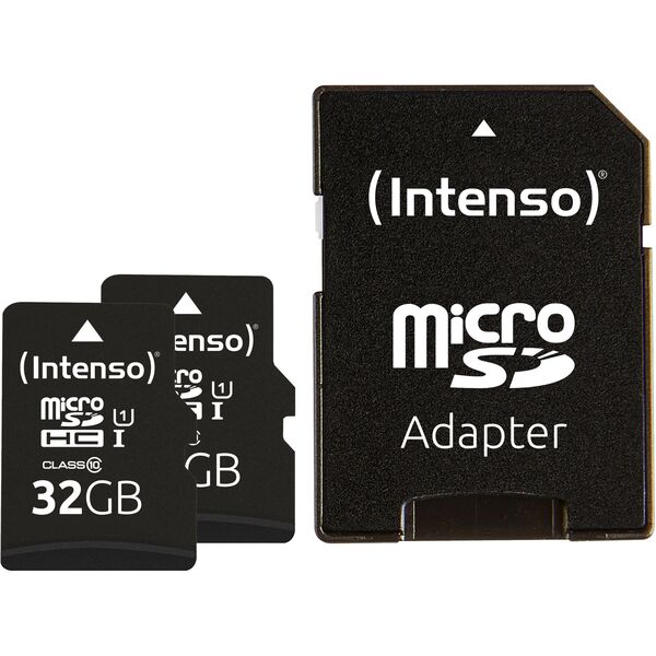 Intenso microSD Card UHS-I 32GB SDHC Premium double pack