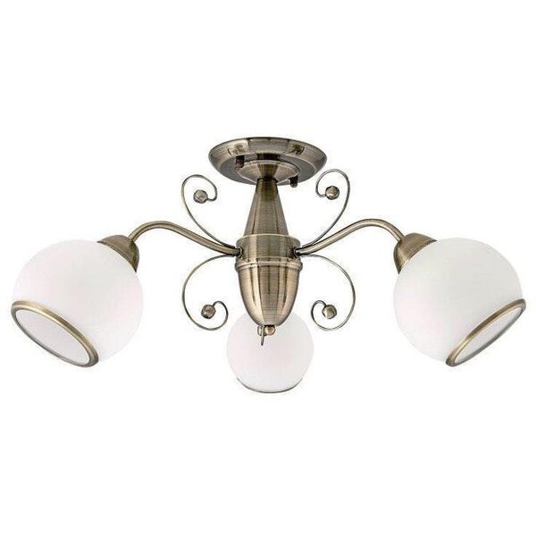 Φωτιστικό οροφής G. LUX, 3 x E14, GT-420/3, χρώμα ορείχαλκου.