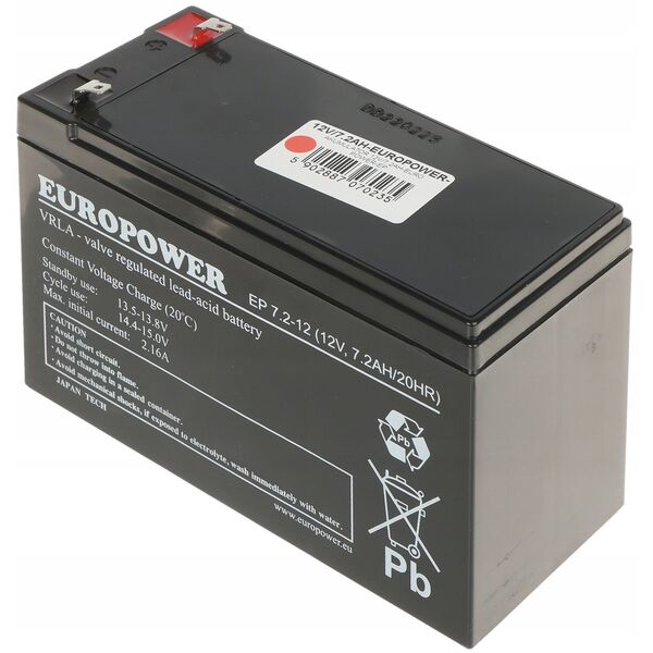 Μπαταρία Europower-EP 12V 7.2Ah