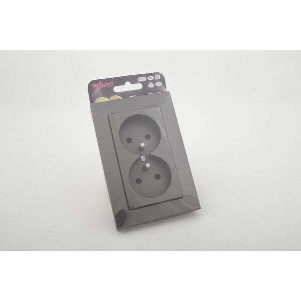 SOCKET DOUBLE FLUSH EARTH-D ANT XP