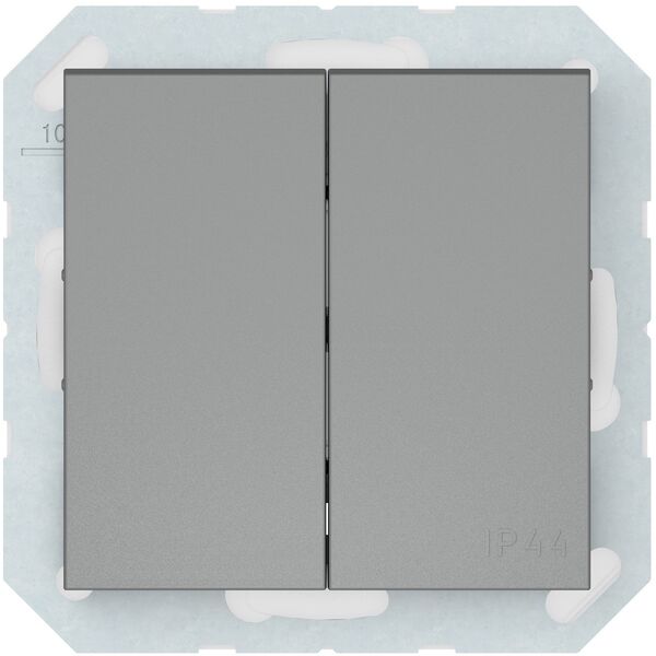 TWO WAY SWITCH 2G GREYP(6+6)10-020-02 QR
