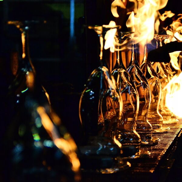 GLASS CHAMPAGNE RAY 4PCS 175ML