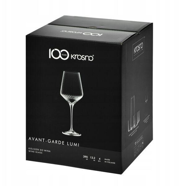 GLASS WINE AG LUMI 4PCS 390ML
