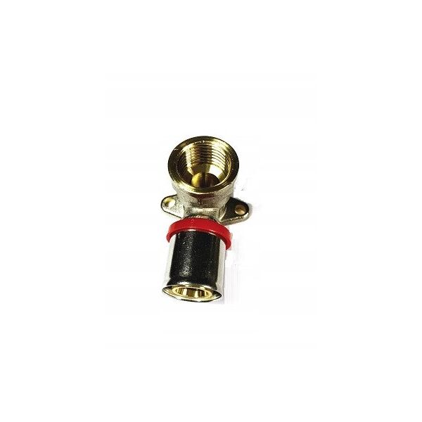 Diamond kolano naścienne zaprasowywane, KOL-Ł, PEX-AL-PEX z mosiądzu 1/2"x20 FZZ-010.1/2X20.KOL-Ł