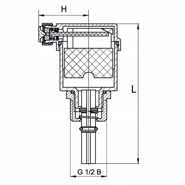Diamond zawór odpowietrzający CO automatyczny z zaworem odcinającym 1/2" ART.250-15.