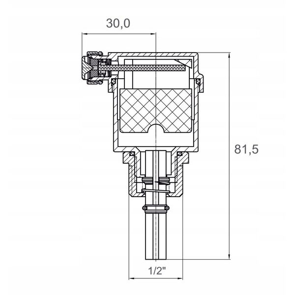 Diamond zawór odpowietrzający CO automatyczny z zaworem odcinającym 1/2" ART.250-15.