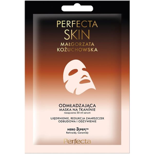 PERFECTA Skin  Małgorzata Kożuchowska Odmładzająca maska - serum na tkaninie przeciwzmarszczkowa 20 ml