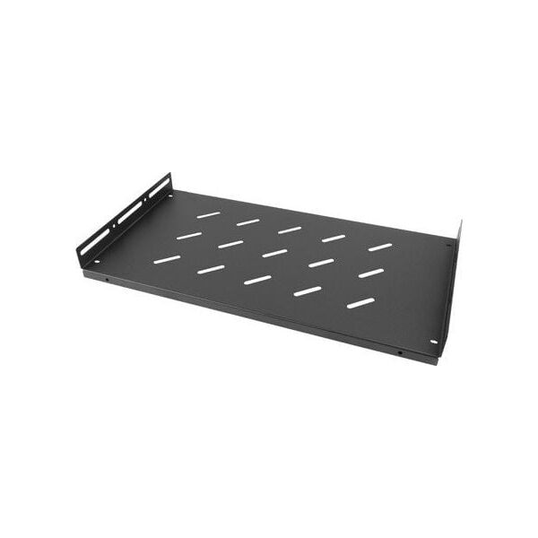 Lanberg Półka do szaf z kątownikiem 19" 450" Czarna (AK-1014-B)
