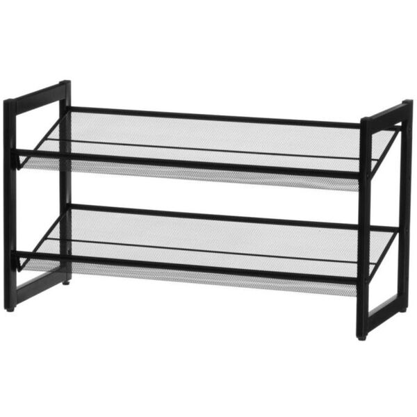 Metalowy stojak na buty MIMMI, 2 poziomy, 74 cm