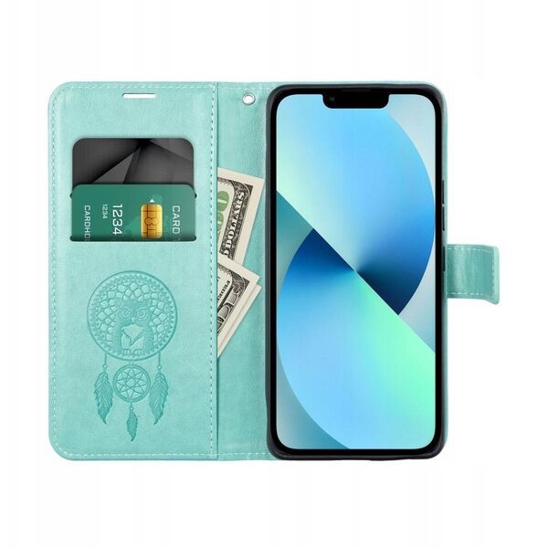 Θήκη βιβλίου MEZZO για SAMSUNG A16 5G łapacz snów πράσινο