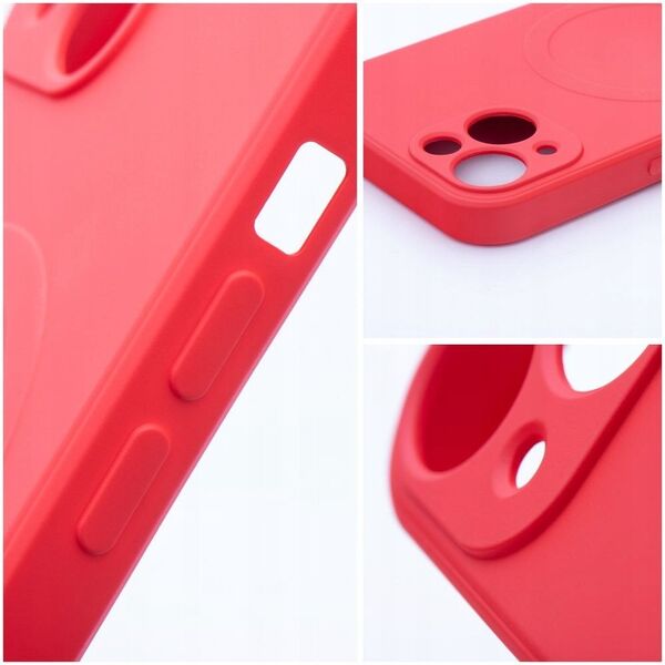 Θήκη SILICONE MAG COVER συμβατή με MagSafe για SAMSUNG S24 FE κόκκινο